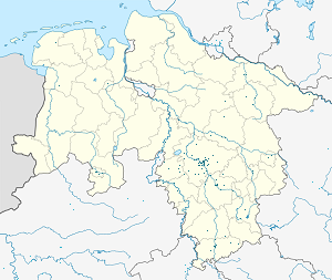 Karte von Niedersachsen mit Markierungen für die einzelnen Unterstützenden