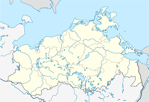 Karte von Mecklenburg-Vorpommern mit Markierungen für die einzelnen Unterstützenden